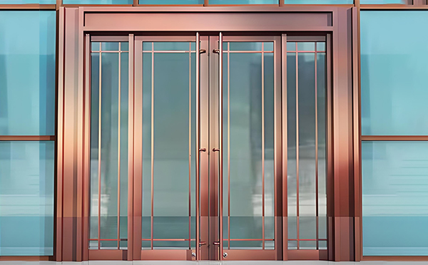 两当玻璃地弹门