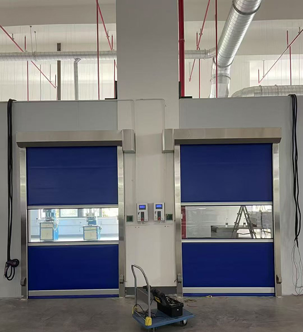 两当快速两当卷帘门助力食品加工车间环境升级